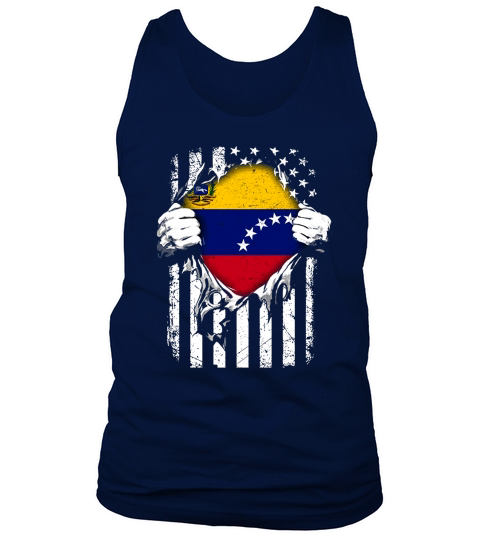 Super Venezuela Hearts American Flag Venezuelan TShirt Tank Top Unisex
