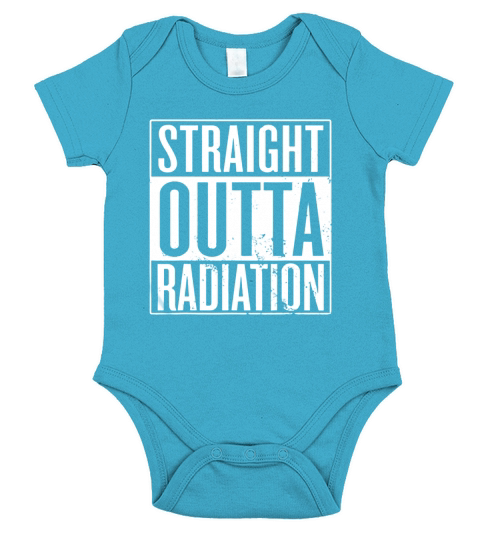 Straight Outta Radiation Awareness Short Sleeve Baby One-Piece