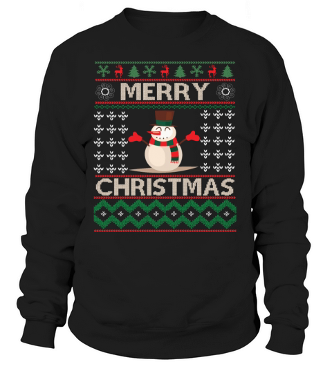 Merry Christmas Snowman Christmas Sweater Gifts Women's Sweatshirt