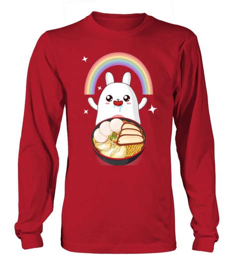 Hungry Sweet Ramen Anime Kawaii Bunny Women's Long Sleeve