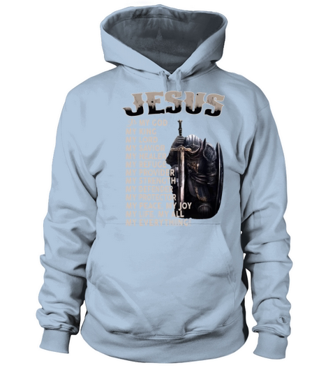 jesus is my godking lord savior healer refuge prov Women's Hoodie