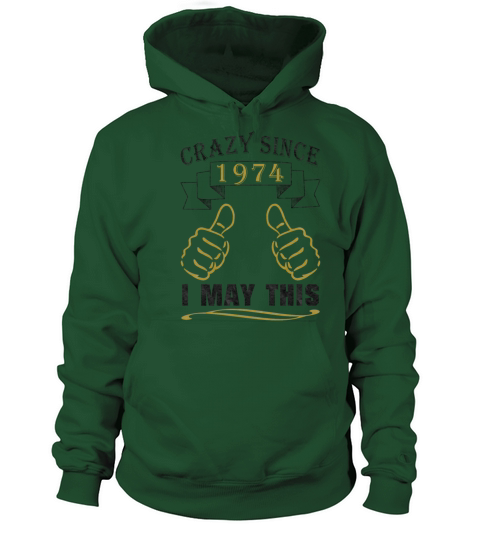 Totally Crazy Since 1974 Birthday Men's Hoodie