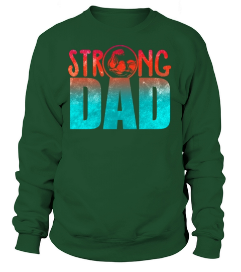 Mens Strong Dad Workout Gym Women's Sweatshirt