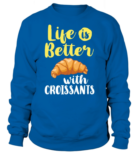 Croissant Chocolate Sandwiches Breakfast Bread Women's Sweatshirt