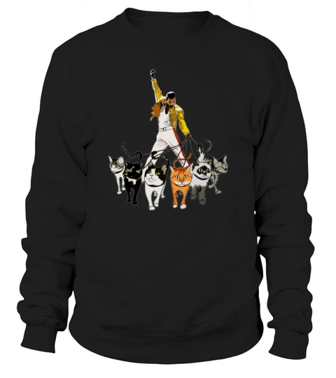 Freddie Mercury and cats shirt Sweatshirt Unisex
