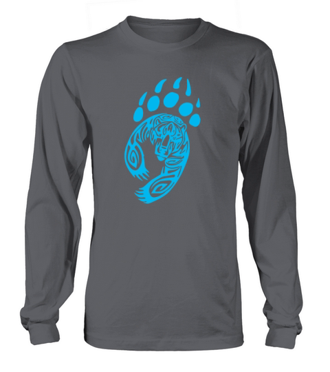 Bear Paw Tribal Grizzly Black Papa Momma Women's Long Sleeve