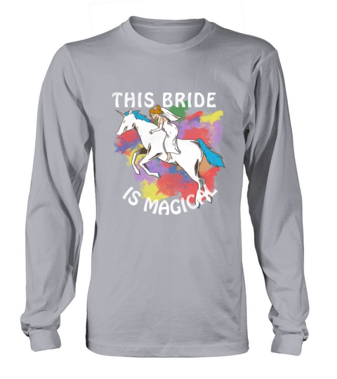 Funny Bride To Be Bridesmaid Unicorn Party Gift Women's Long Sleeve