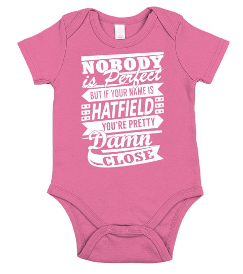 HATFIELD Nobodys Perfect Name Shirts Short Sleeve Baby One-Piece
