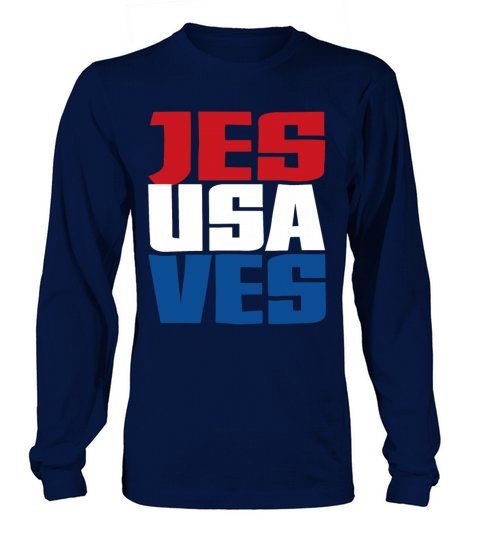 Jesus Saves USA Christian Cool Religious Gift Amer Women's Long Sleeve