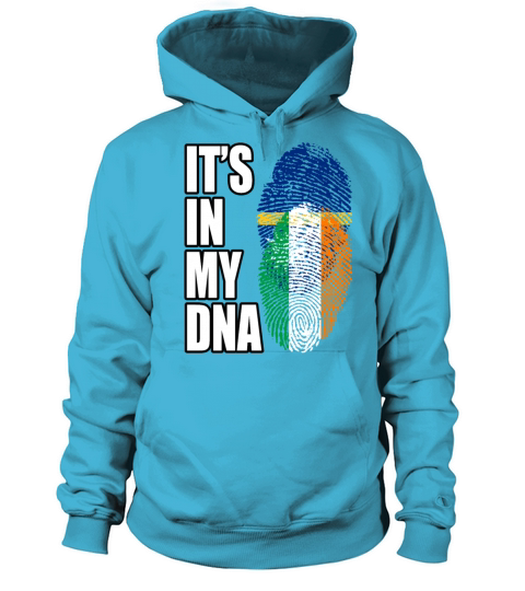 Irish And Nauruan Mix DNA Flag Heritage Women's Hoodie