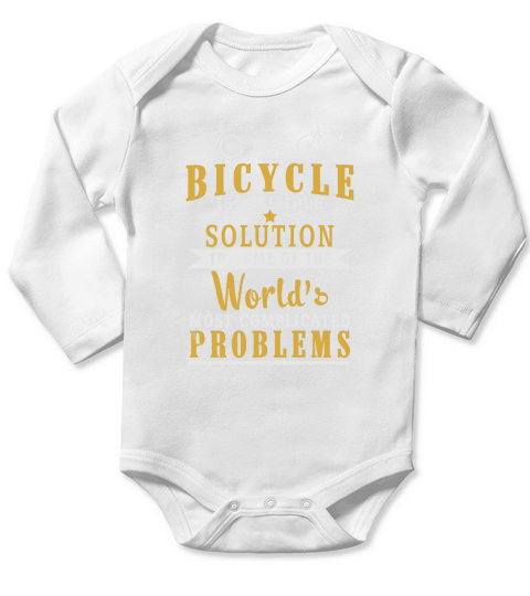 The Bicycle Is A Simple Solution To some Of The World Long Sleeve Baby One-Piece