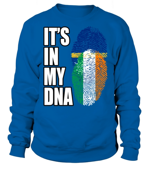 Irish And Nauruan Mix DNA Flag Heritage Women's Sweatshirt