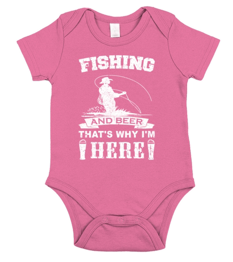 Funny Fly Fishing T-Shirt Short Sleeve Baby One-Piece