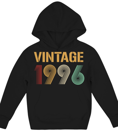 Beautiful Vintage 1996 Birthday Design Kids Hoodie