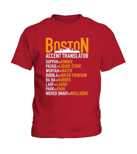Wicked Smaht Boston Accent Translator Bostonians Gifts Kids T-Shirt