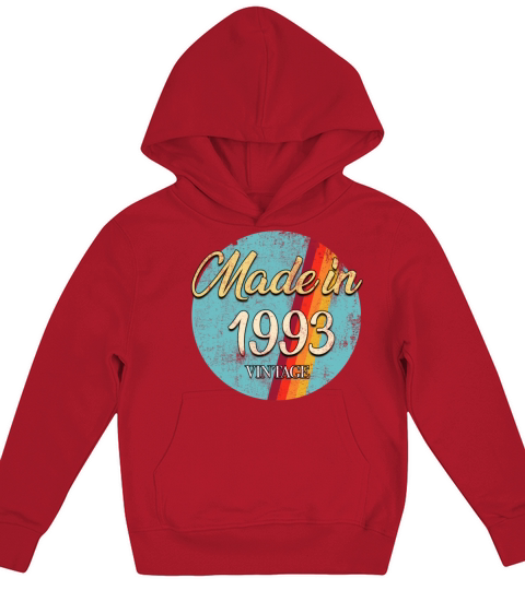 Made In 1993 Vintage Kids Hoodie
