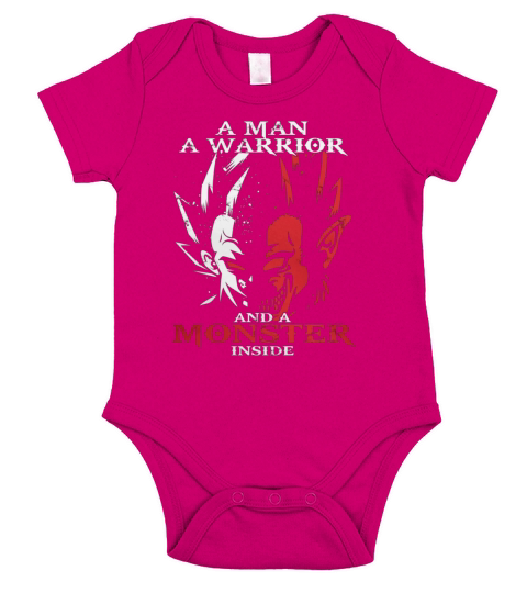 A Man A Warrior And A Monster Inside Short Sleeve Baby One-Piece