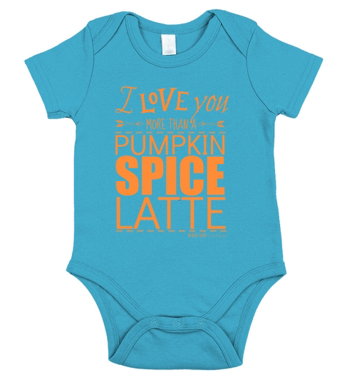 pumpkin spice orange Short Sleeve Baby One-Piece