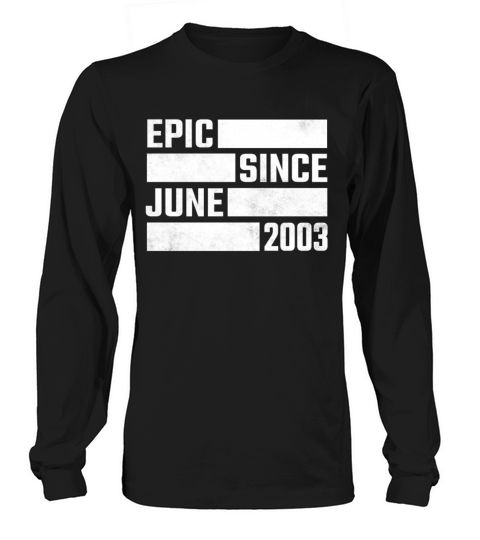 18th Birthday June Gift Vintage 2003 18 Years Women's Long Sleeve