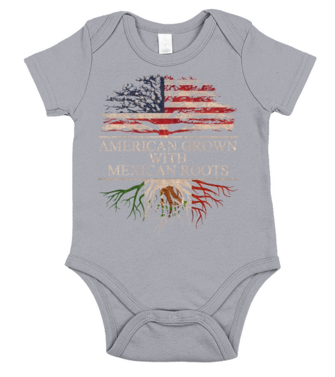 American grown with mexican roots Short Sleeve Baby One-Piece