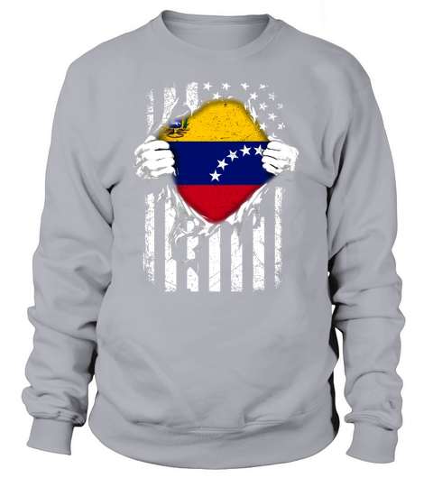 Super Venezuela Hearts American Flag Venezuelan TShirt Sweatshirt Unisex