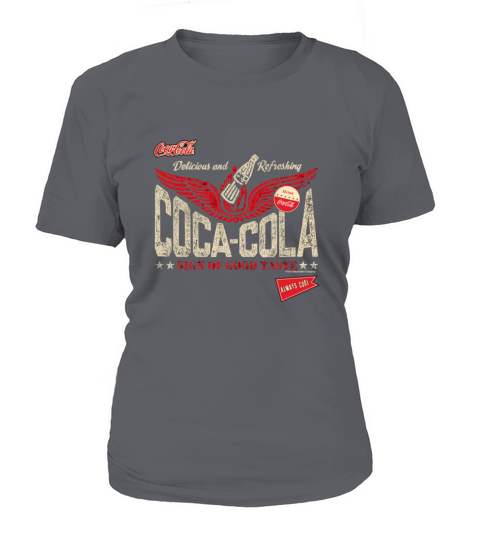 Coca-Cola Sign Of Good Taste Wings Vintage Logo Women's T-Shirt
