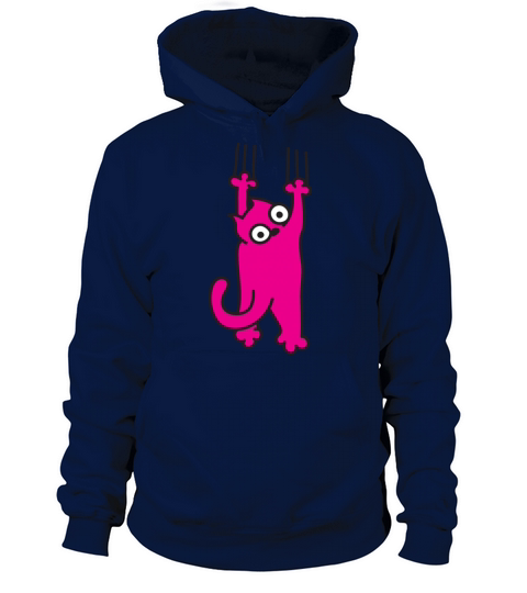 Scratching Cat Men's Hoodie