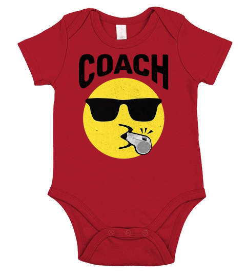 Coach Emoticon Smiley Short Sleeve Baby One-Piece