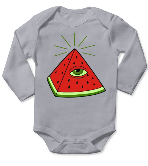 Watermelon Long Sleeve Baby One-Piece