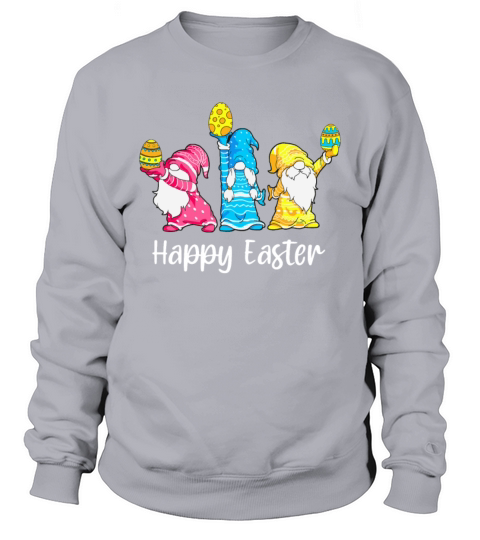 Women Kids Men Happy Easter Bunny Gnomes Sweatshirt Unisex