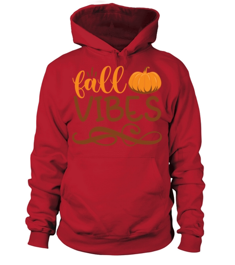 Fall vibes quote with decoration and pumpkin Women's Hoodie