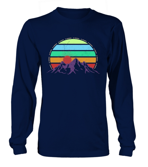Vintage Mountains Sports Ski SnowboardNature Women's Long Sleeve