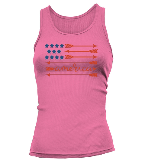 Celebrate 4th Fourth July Patriotic American Flag Women's Tank Top