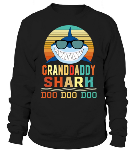 Vintage Mens Grandfather Shark Doo Doo Doo Father Women's Sweatshirt