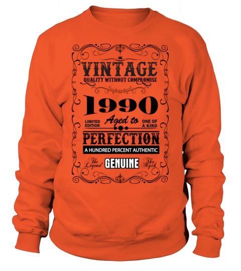 Premium Vintage 1990 Aged To Perfection Women's Sweatshirt