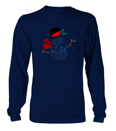 Walking in a winter wonderland Christmas dream Women's Long Sleeve