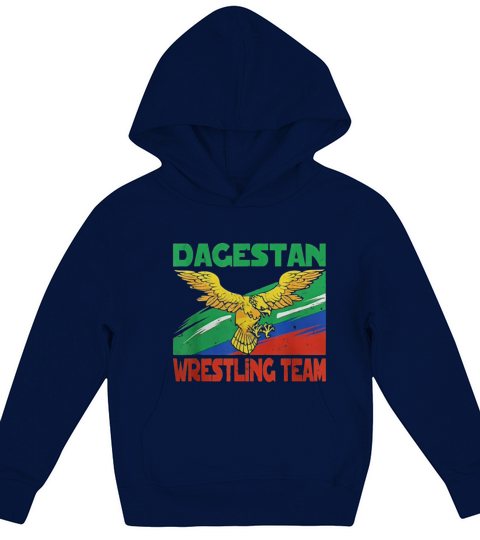 Dagestan Wrestling Team  Caucasus Fighter  for Wrestlers Kids Hoodie