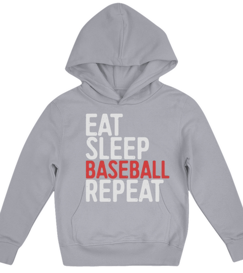 Eat Sleep Baseball Repeat Kids Hoodie