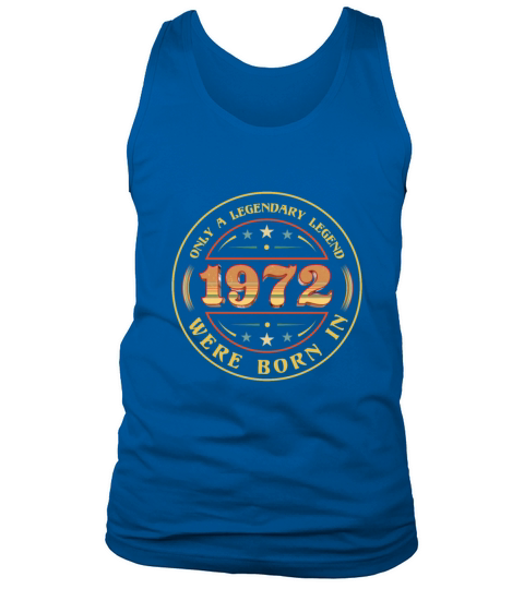 1972 Birthday Year Anniversary 50th Birthday Tank Top Unisex