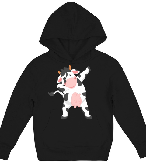 dabbing cow Kids Hoodie