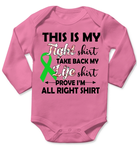 This Is My Fight Shirt Scoliosis Awareness 2020 Long Sleeve Baby One-Piece