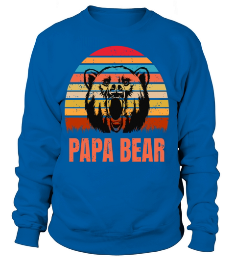 Papa Bear Retro Vintage Women's Sweatshirt