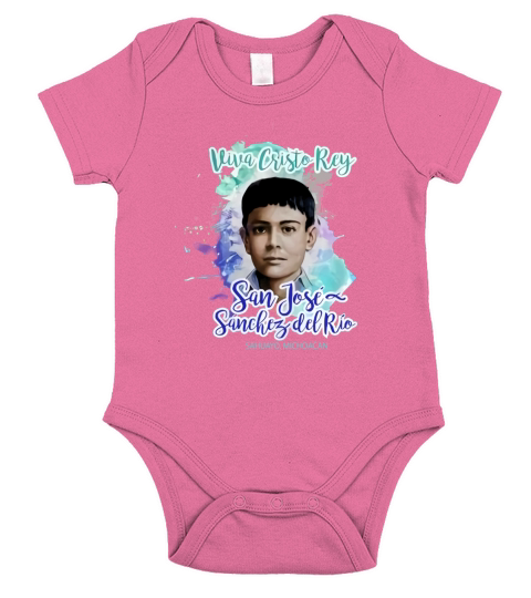 Playera San Jose Sanchez del Rio Rostro Short Sleeve Baby One-Piece