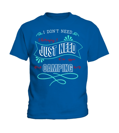 campground boy scouts camp hair advanture gift Kids T-Shirt