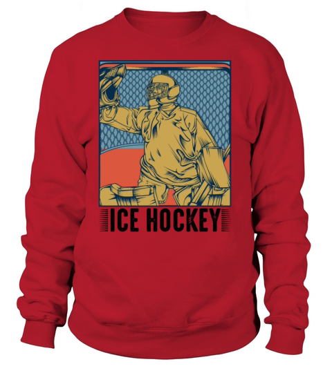 Retro Style Vintage Hockey Goalie Hockey Fan Gift Women's Sweatshirt