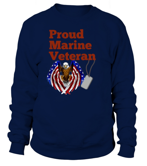 Proud Marine Veteran red Women's Sweatshirt
