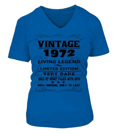 VINTAGE 1972 Women's V-Neck T-shirt