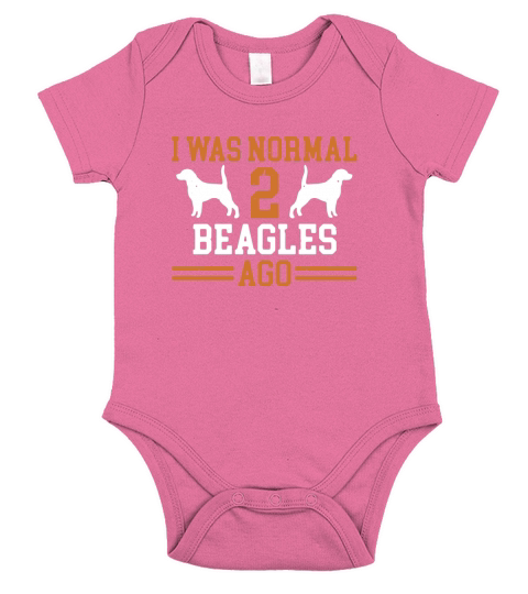 I was normal 2 beagles ago Short Sleeve Baby One-Piece