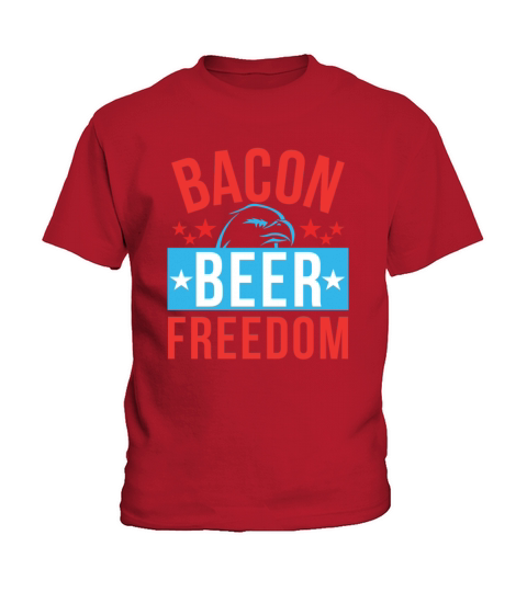 Beer Bacon Freedom Kids T-Shirt