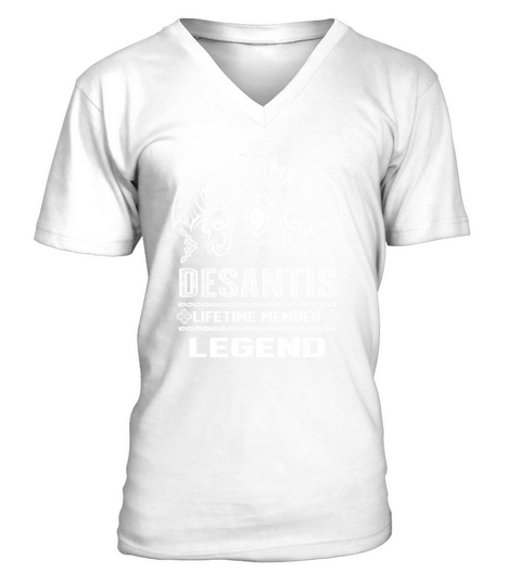 DESANTIS team lifetime member legend V-Neck T-shirt